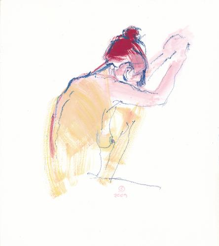 Gouache, Aquarellstift,
20 x 23 cm