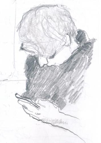Bleistift,
5 x 8 cm